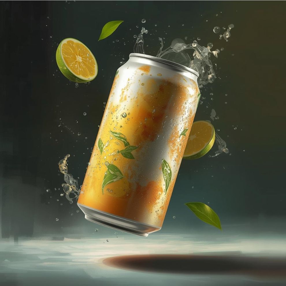 alum can fresh beverage
